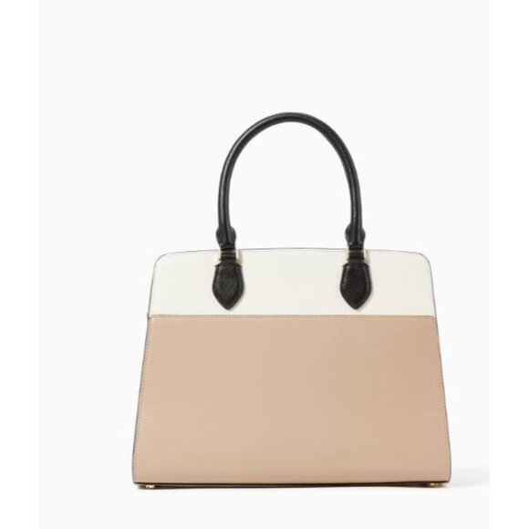 Kate Spade Womens Hazelnut Leather Madison Zip Medium Satchel Handbag New - Picture 5 of 9